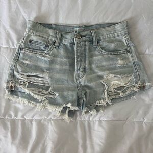 American Eagle Light Wash Denim Shorts